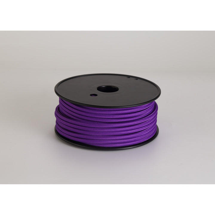 Nelson Lighting NL80809 Apollo 25m Roll Purple Braided 2 Core 0.75mm Cable VDE Approved