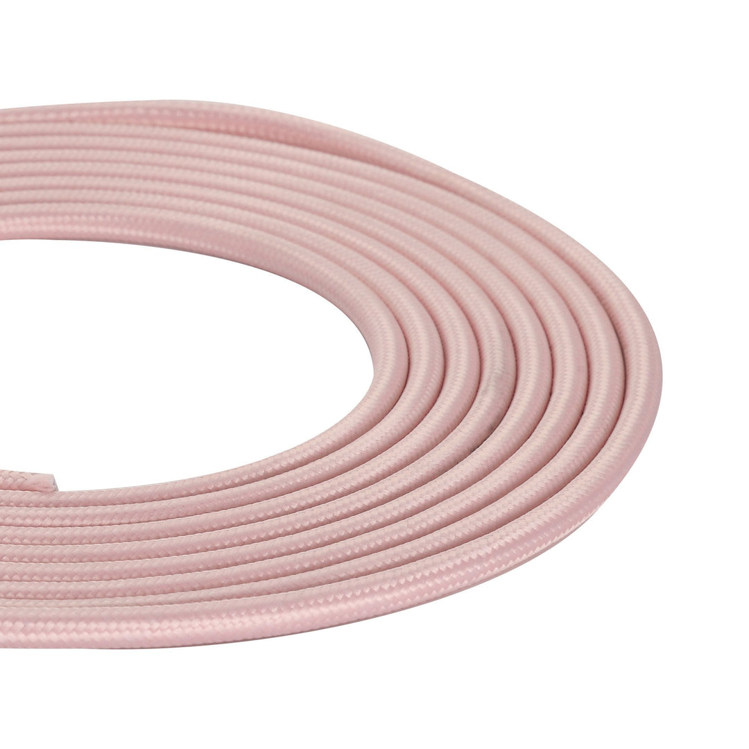 Nelson Lighting NL8083/M9 Apollo 1m Pink Braided 2 Core 0.75mm Cable VDE Approved