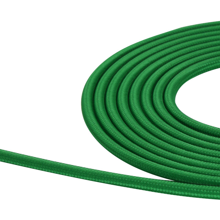 Nelson Lighting NL8084/M9 Apollo 1m Bottle Green Braided 2 Core 0.75mm Cable VDE Approved