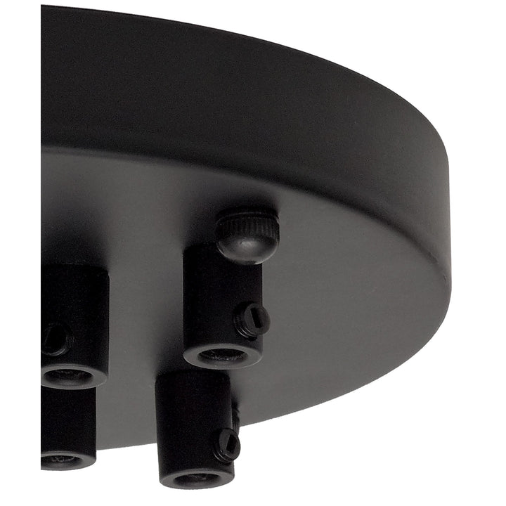 Nelson Lighting NL81629 Apollo 9 Hole Canopy Kit Kit Black