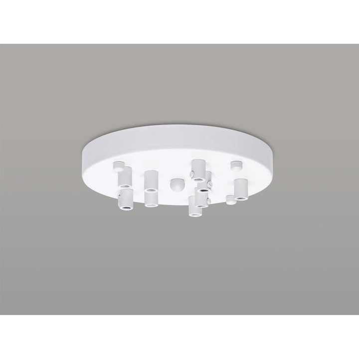 Nelson Lighting NL81639 Apollo 9 Hole Canopy Kit Kit White