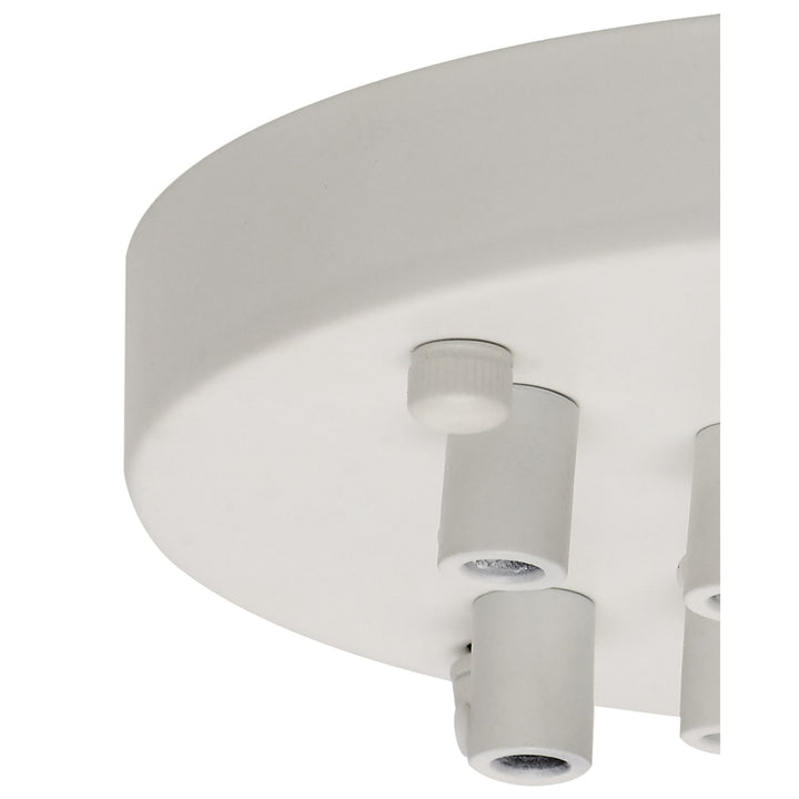 Nelson Lighting NL81639 Apollo 9 Hole Canopy Kit Kit White