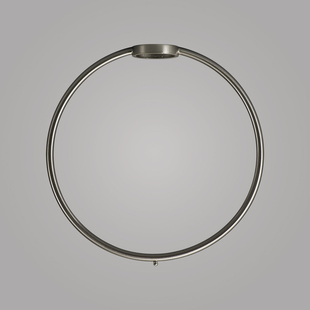 Nelson Lighting NL85909 Apollo 230mm Ring Brushed Nickel