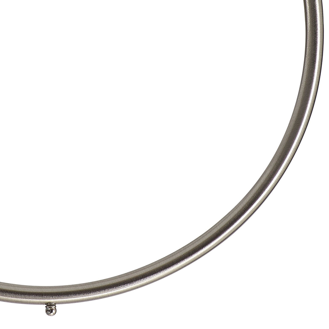 Nelson Lighting NL85909 Apollo 230mm Ring Brushed Nickel