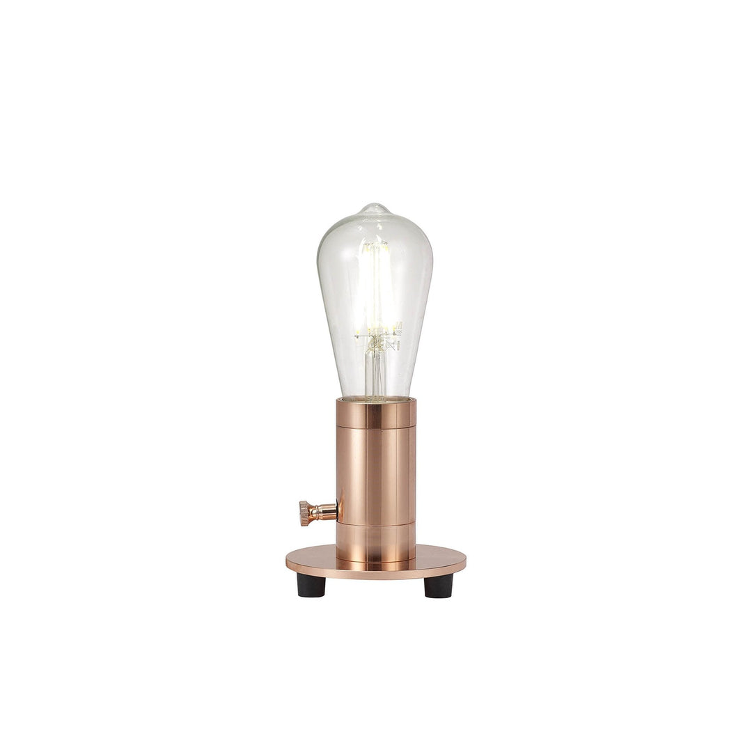 Nelson Lighting NL90179 Apollo 1 Light Table Lamp Rose Gold Rose Gold