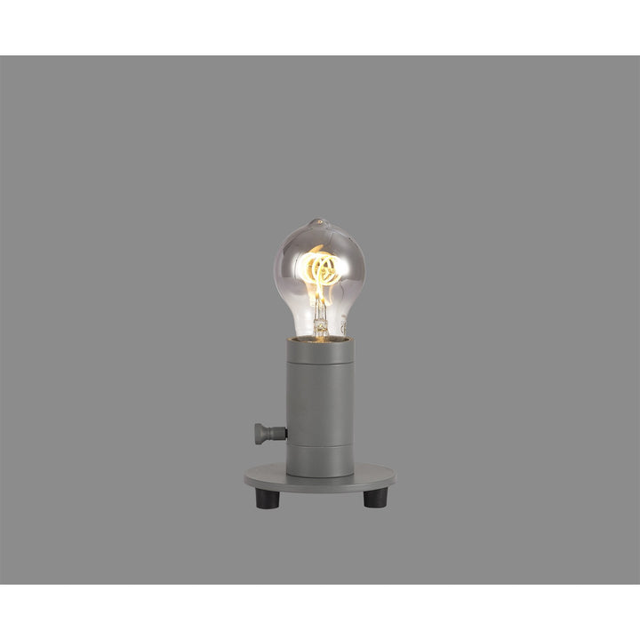 Nelson Lighting NL90219 Apollo 1 Light Table Lamp Cool Grey Grey