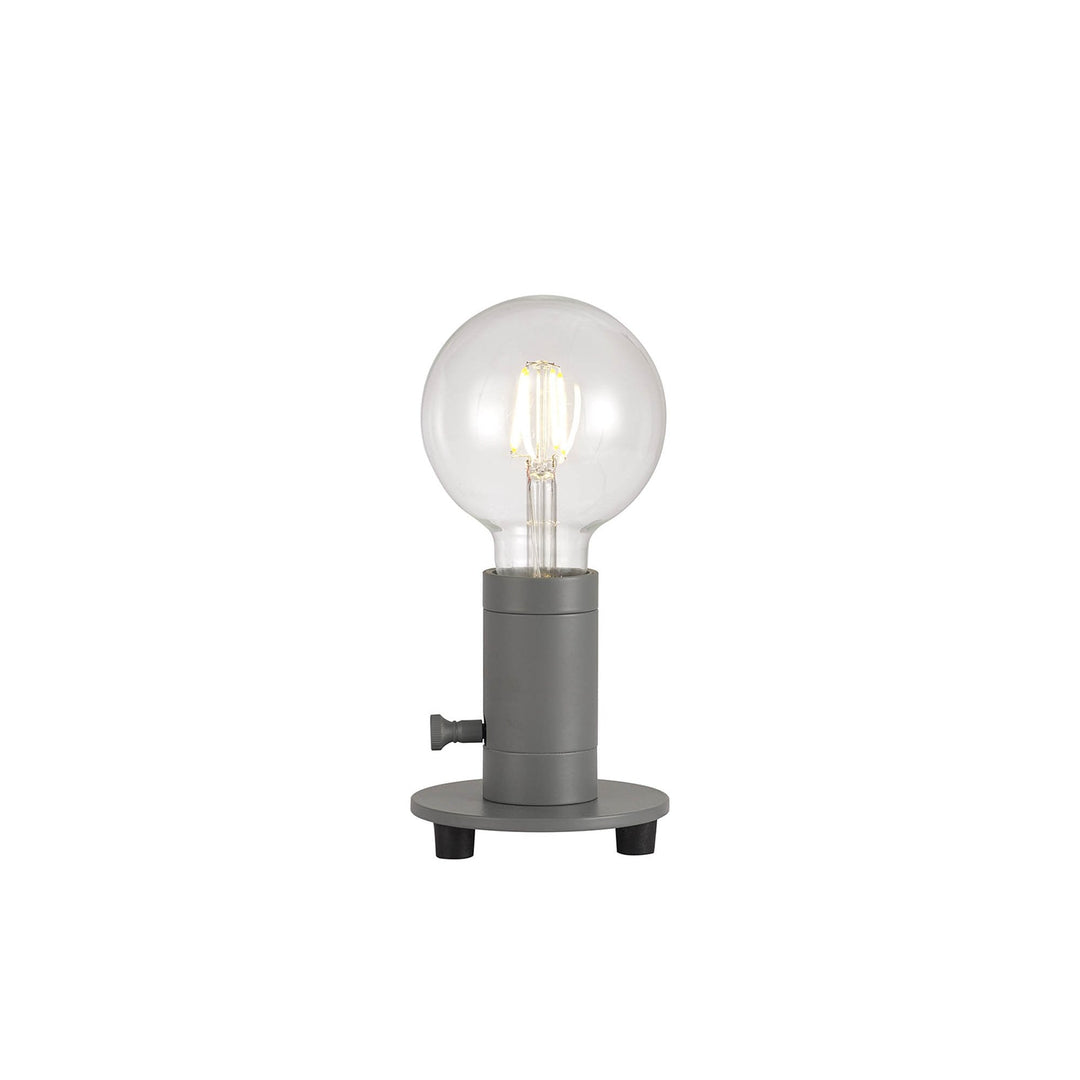 Nelson Lighting NL90219 Apollo 1 Light Table Lamp Cool Grey Grey