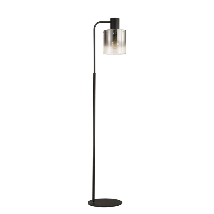 Nelson Lighting NL73079 Tokyo 1 Light Floor Lamp Black Polished Chrome