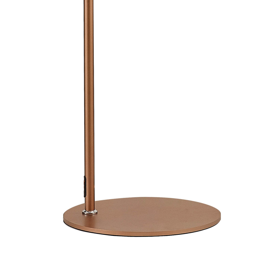 Nelson Lighting NL73089 Tokyo 1 Light Floor Lamp Mocha Polished Chrome