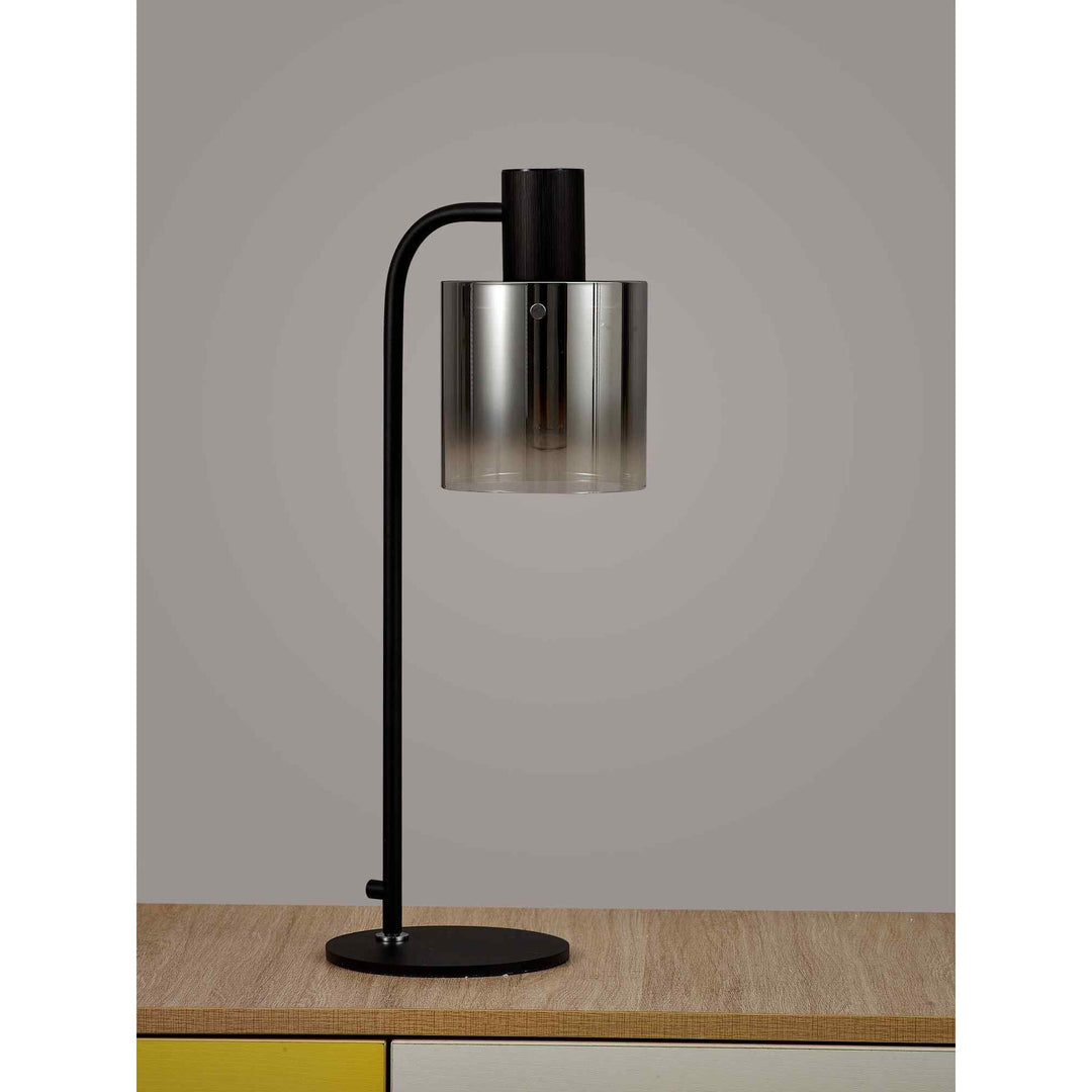 Nelson Lighting NL91599 | Blade | 1-Light Table Lamp in Black and Polished Chrome