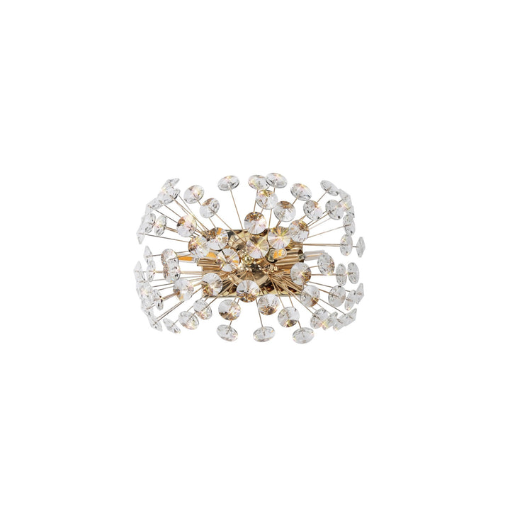 Nelson Lighting NL82069 Paris 4 Light Wall Light French Gold Crystal