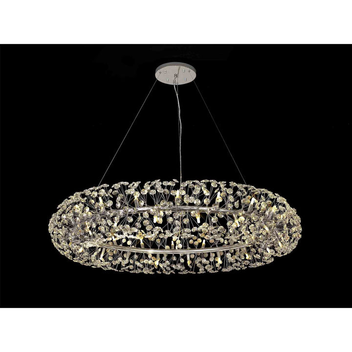 Nelson Lighting NL83849 Paris 36 Light Pendant Polished Chrome Crystal