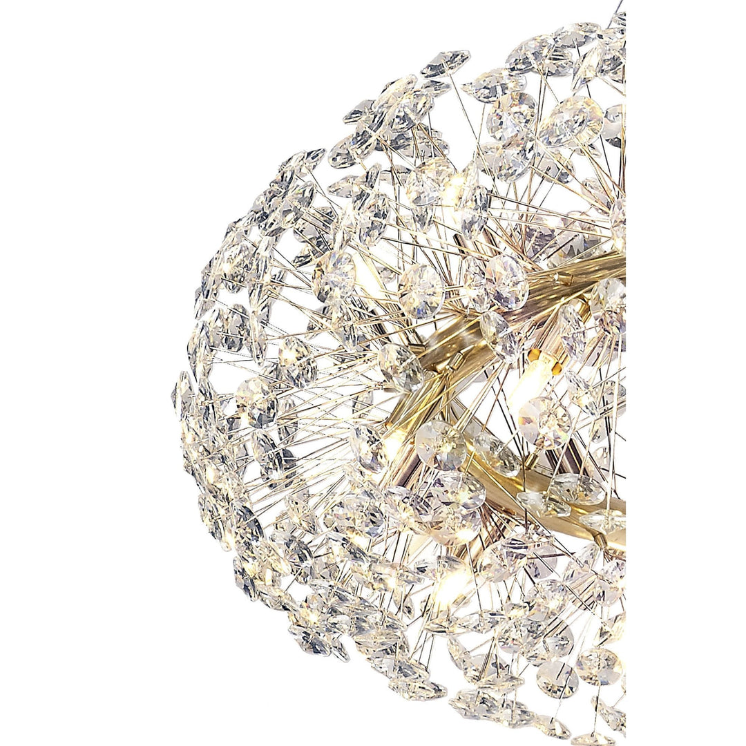 Nelson Lighting NL83859 Paris 36 Light Pendant French Gold Crystal