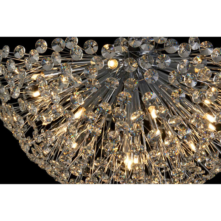 Nelson Lighting NL99719 Paris 11 Light Ceiling Light Polished Chrome Crystal