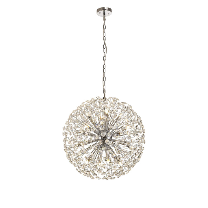 Nelson Lighting NL99759 Paris 16 Light Pendant Polished Chrome Crystal