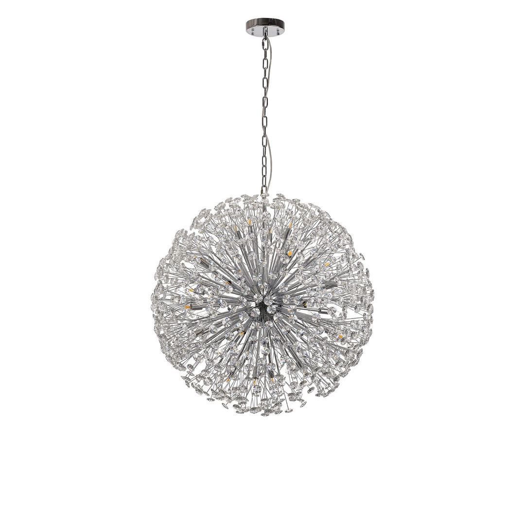 Nelson Lighting NL99769 Paris 24 Light Pendant Polished Chrome Crystal