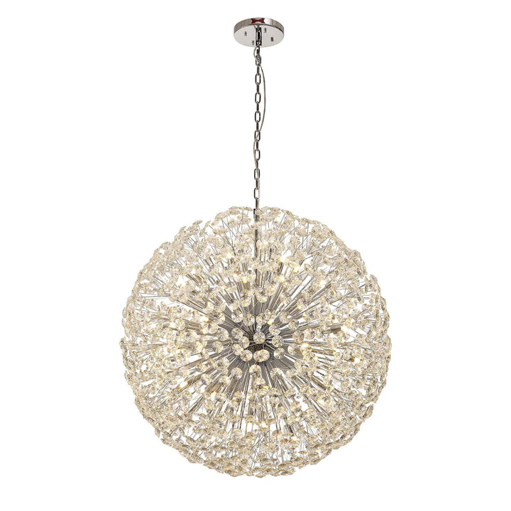 Nelson Lighting NL99779 Paris 48 Light Pendant Polished Chrome Crystal