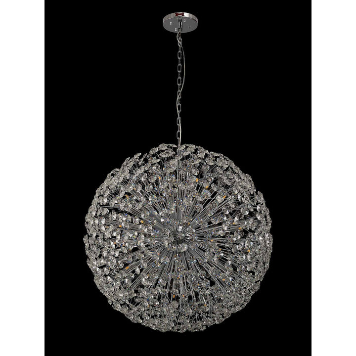 Nelson Lighting NL99779 Paris 48 Light Pendant Polished Chrome Crystal