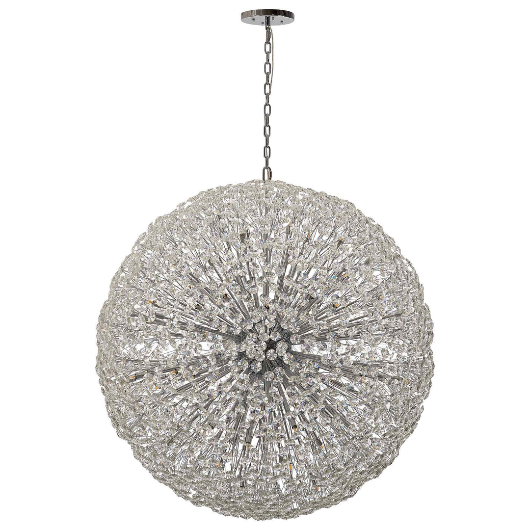 Nelson Lighting NL99799 Paris 84 Light Pendant Polished Chrome Crystal