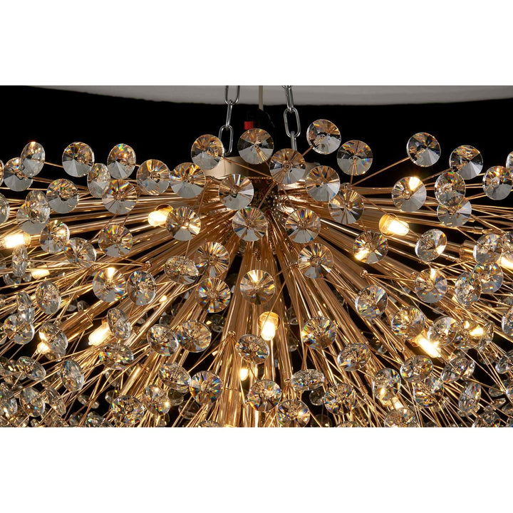 Nelson Lighting NL99809 Paris 11 Light Ceiling Light French Gold Crystal