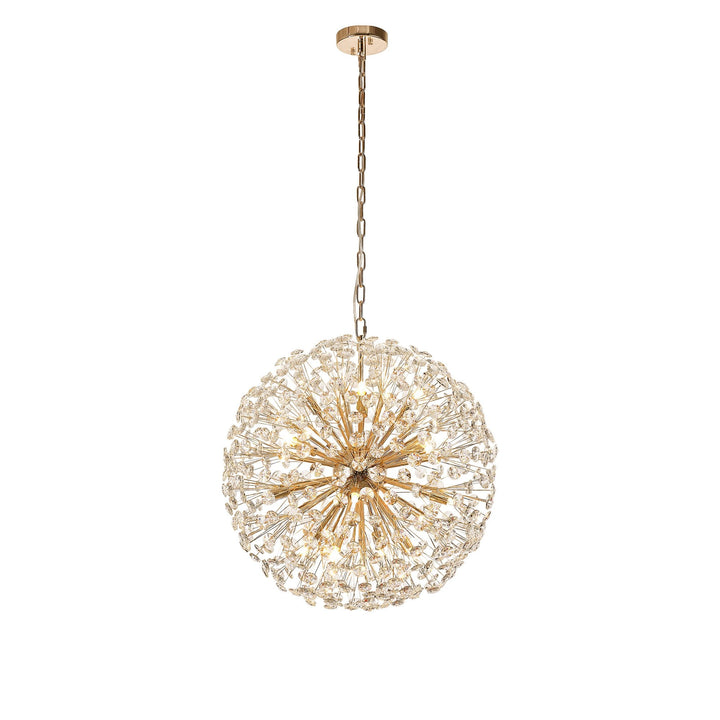 Nelson Lighting NL99849 Paris 16 Light Pendant French Gold Crystal