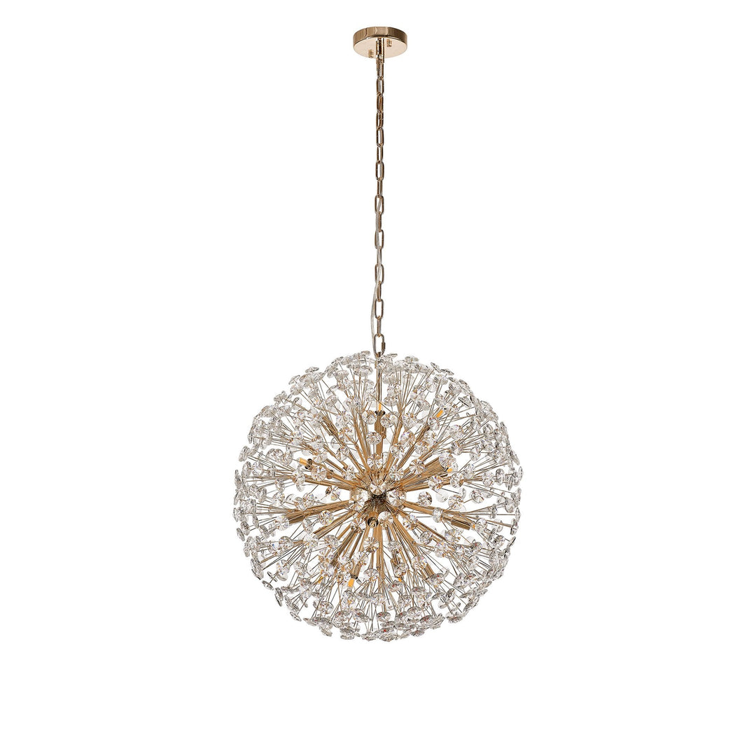 Nelson Lighting NL99849 Paris 16 Light Pendant French Gold Crystal