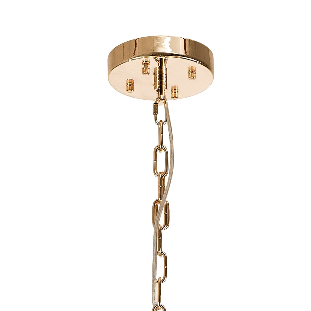 Nelson Lighting NL99859 Paris 24 Light Pendant French Gold Crystal