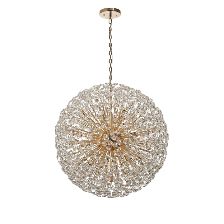 Nelson Lighting NL99869 Paris  48 Light Pendant French Gold Crystal