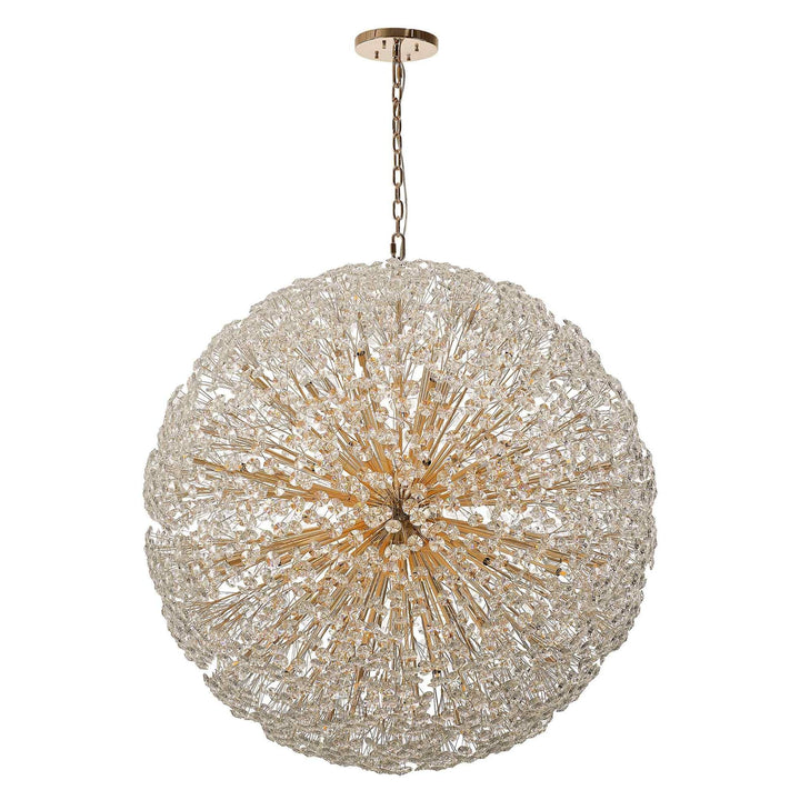 Nelson Lighting NL99889 Paris 84 Light Pendant French Gold Crystal