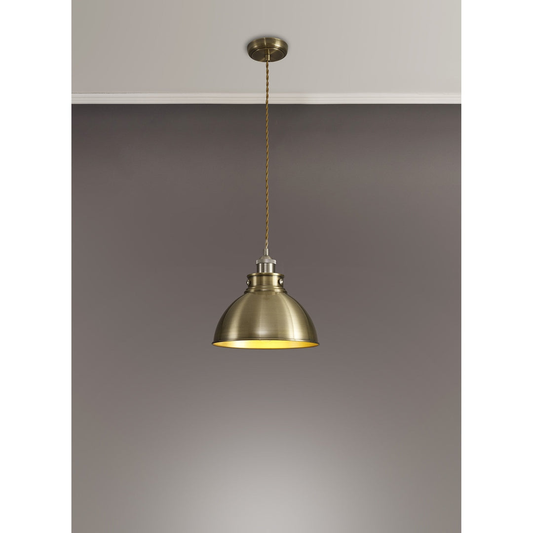 Nelson Lighting NL85379 | Corfu Pendant | Dual-Tone Antique Elegance