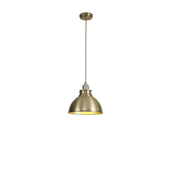 Nelson Lighting NL85379 | Corfu Pendant | Dual-Tone Antique Elegance