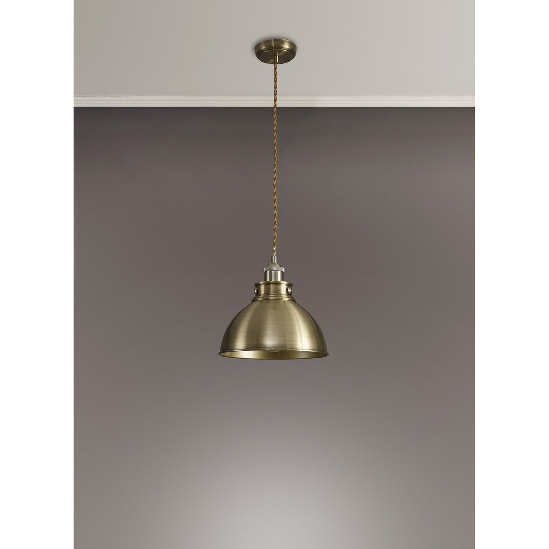 Nelson Lighting NL85379 | Corfu Pendant | Dual-Tone Antique Elegance