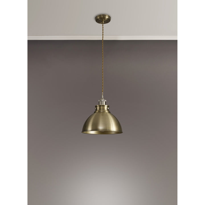 Nelson Lighting NL85379 | Corfu Pendant | Dual-Tone Antique Elegance