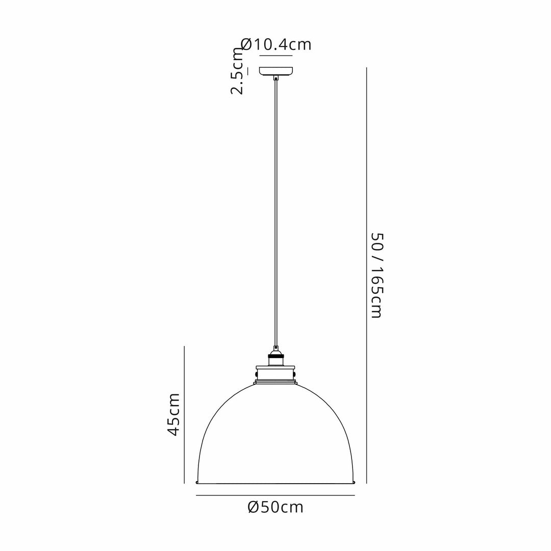 Nelson Lighting NL85469 Corfu 1 Light Large Pendant Graphite Satin Nickel