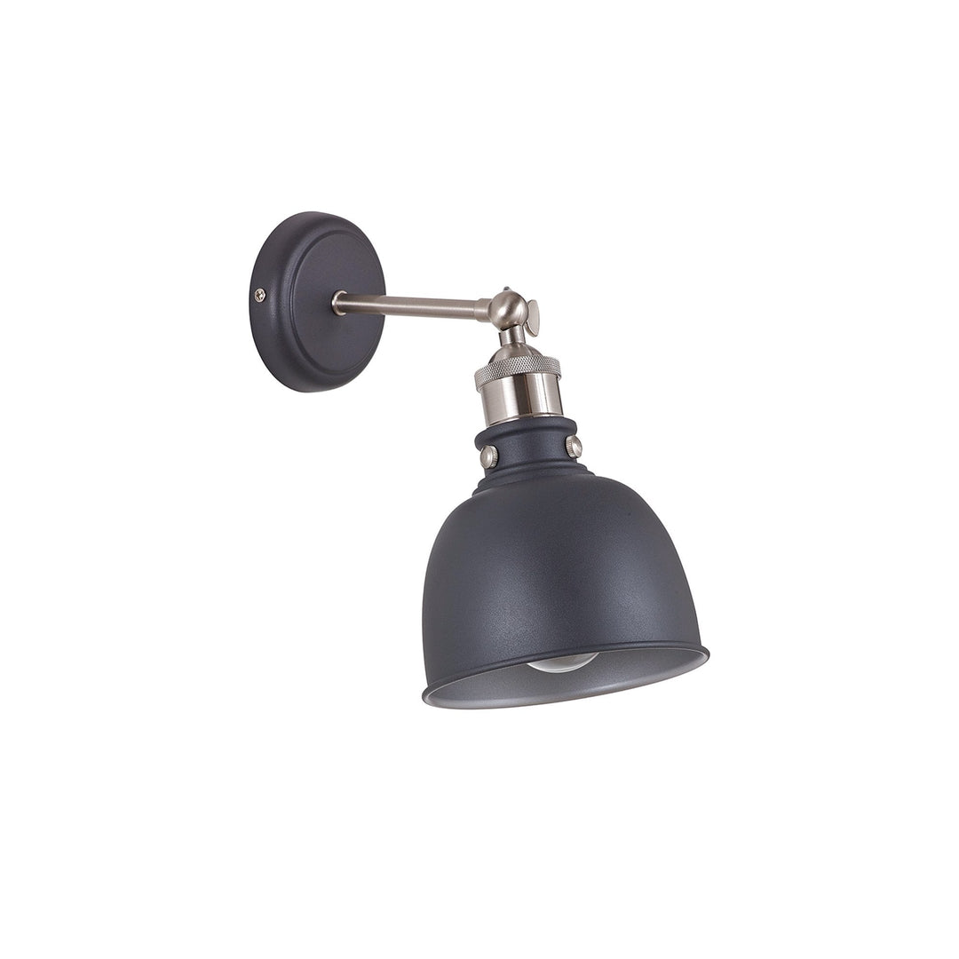 Nelson Lighting NL85479 Corfu 1 Light Wall Light Graphite Satin Nickel