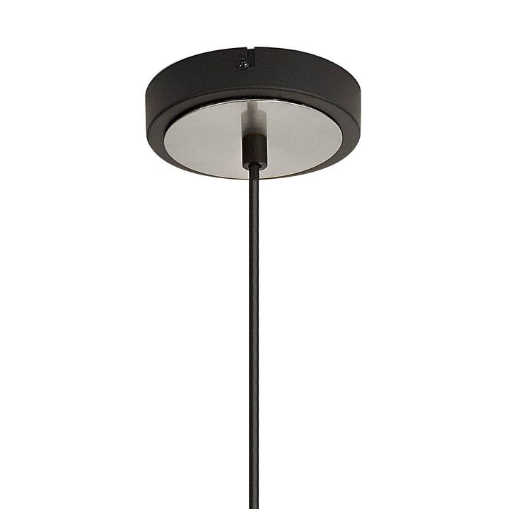 Nelson Lighting NL93039 Dadura 1 Light Pendant Anthracite Satin Nickel