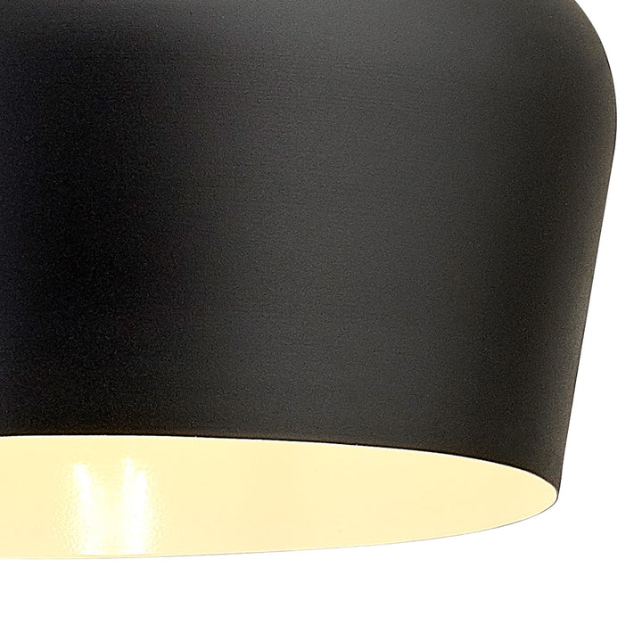 Nelson Lighting NL93049 Dadura 1 Light Pendant Black Gold