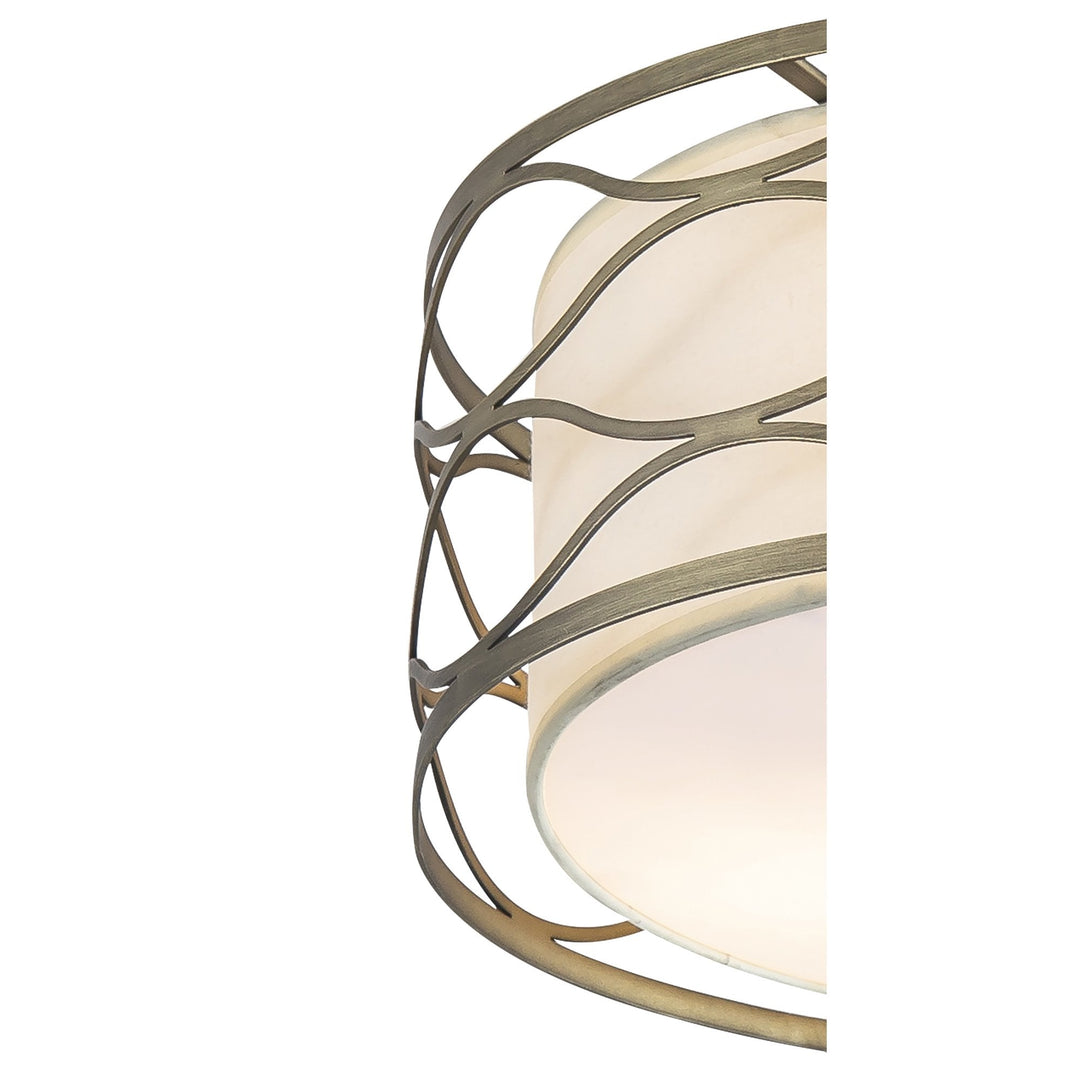 Nelson Lighting NL83659 Ebans 3 Light Pendant/Ceiling Light Aged Gold