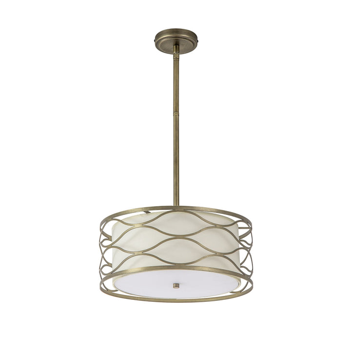 Nelson Lighting NL83669 Ebans 5 Light Pendant/Ceiling Light Aged Gold