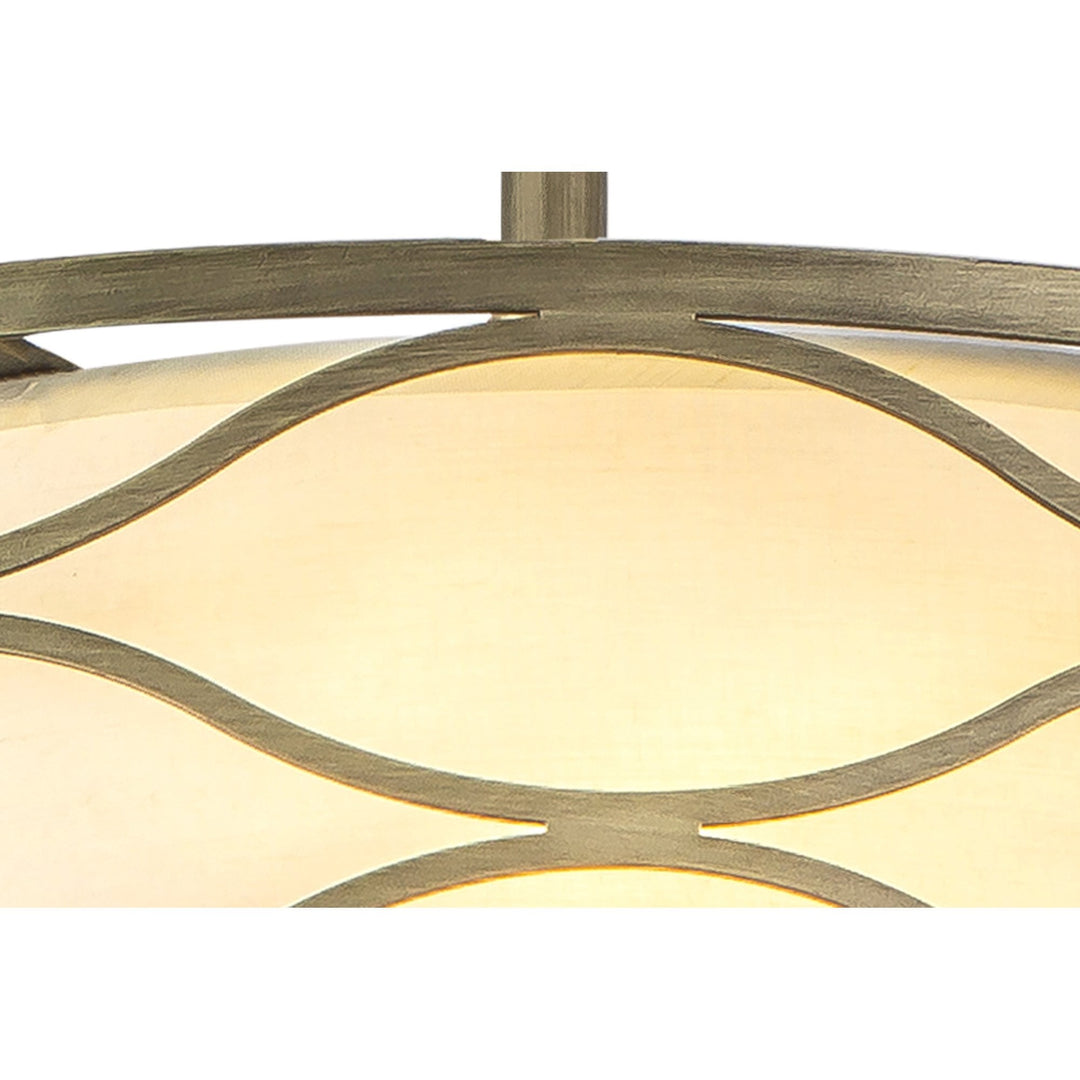 Nelson Lighting NL83669 Ebans 5 Light Pendant/Ceiling Light Aged Gold