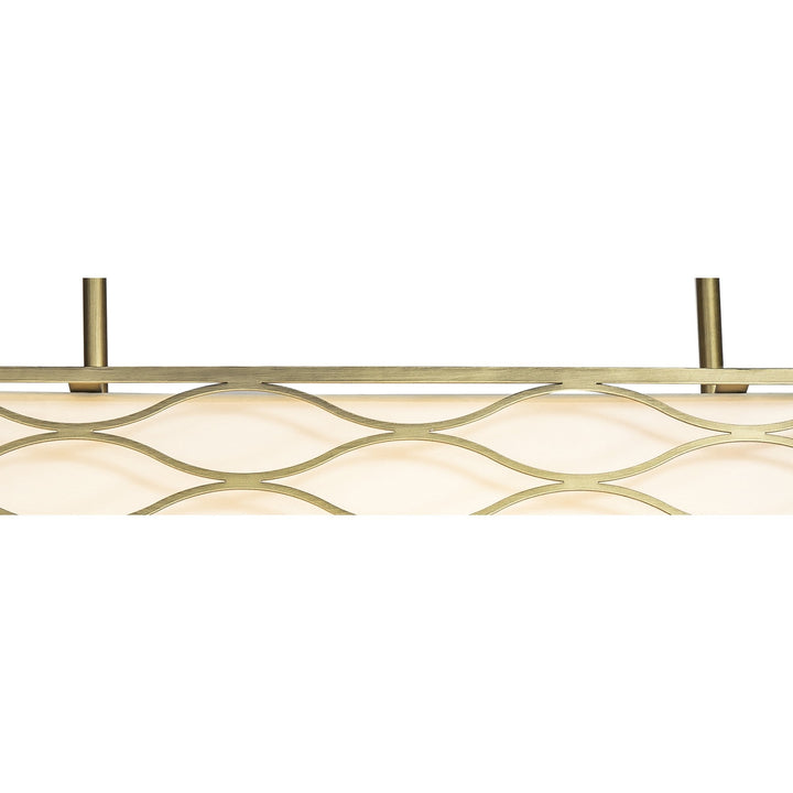 Nelson Lighting NL83679 Ebans 5 Light Pendant/Ceiling Light Aged Gold