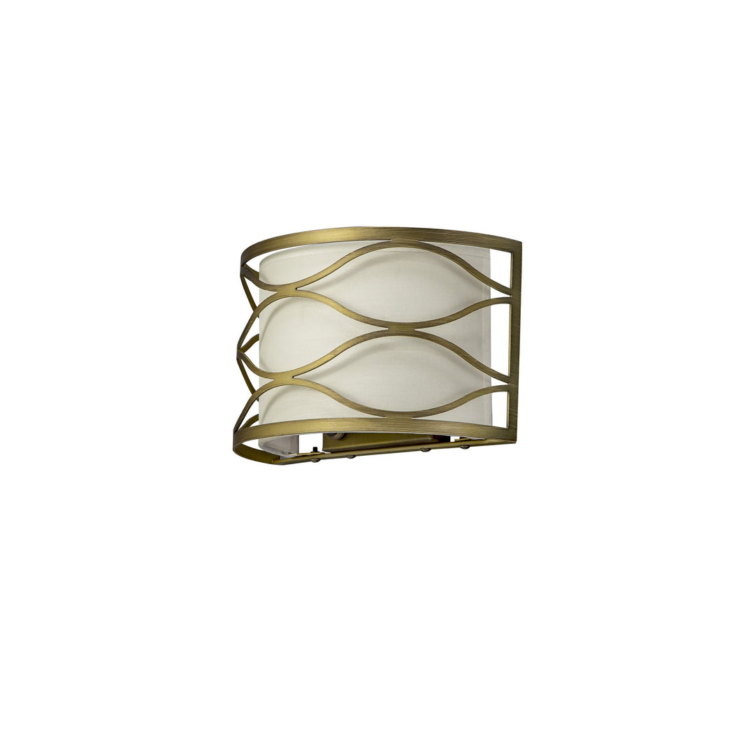 Nelson Lighting NL83689 Ebans 2 Light Wall Light Aged Gold