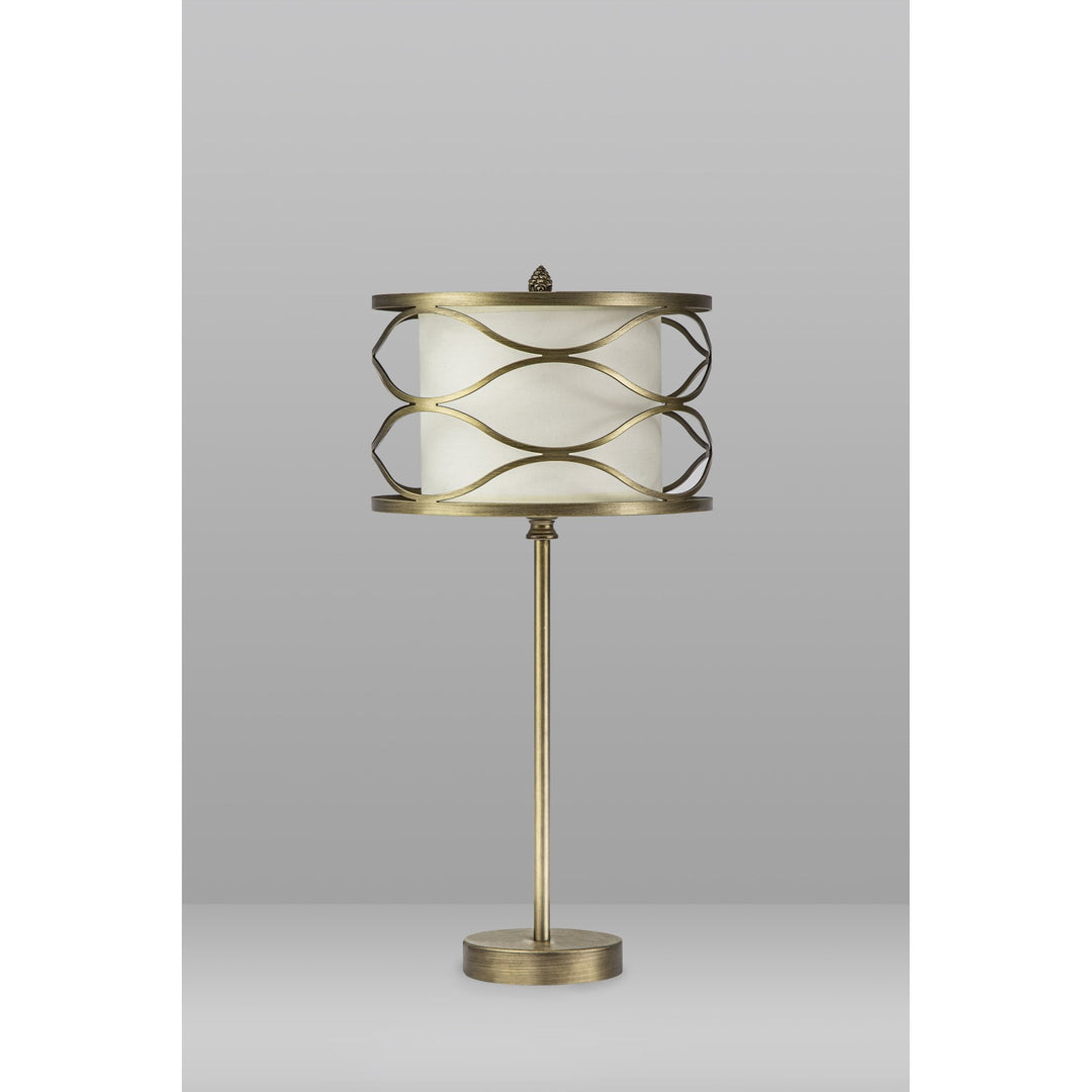 Nelson Lighting NL83699 Ebans 1 Light Table Lamp Aged Gold