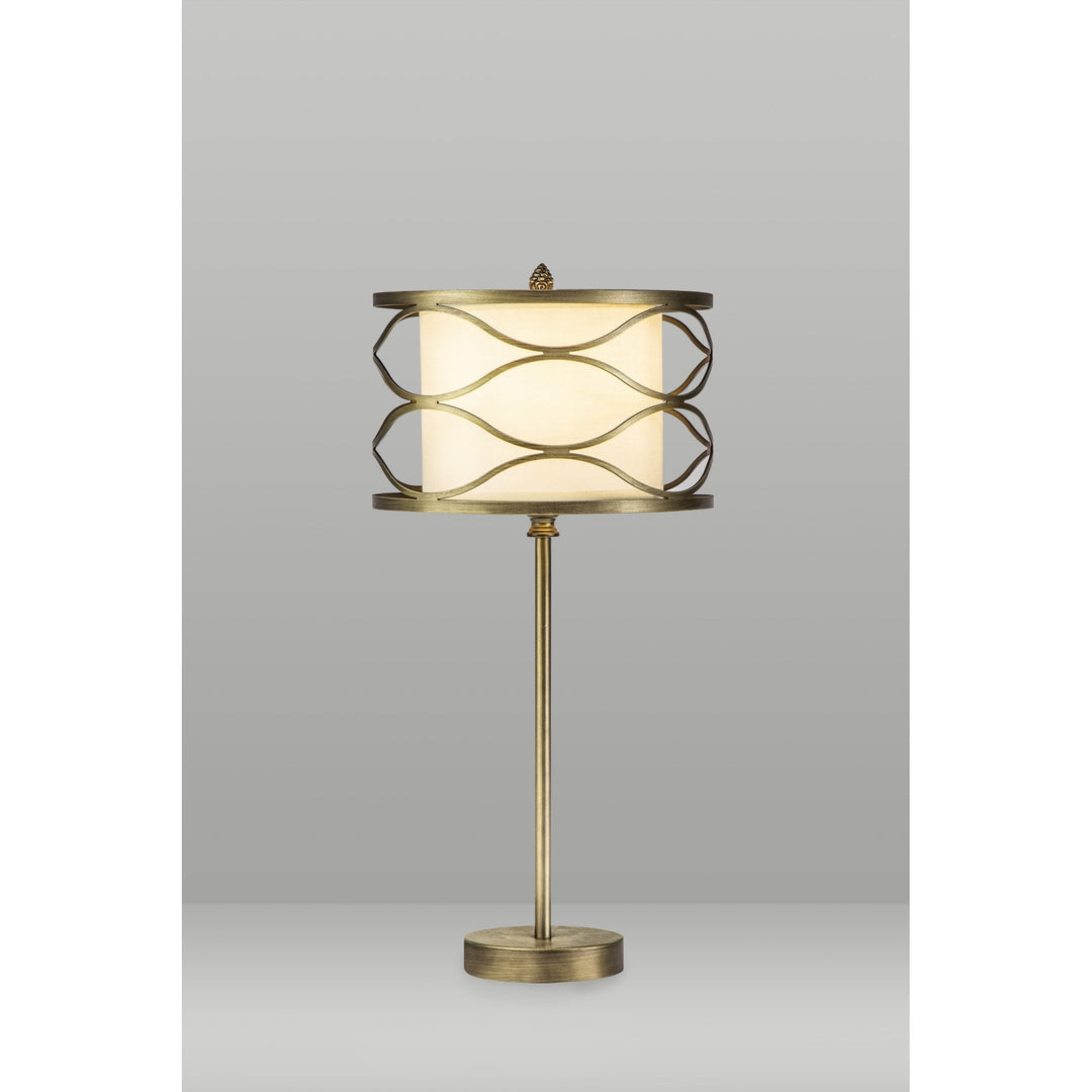 Nelson Lighting NL83699 Ebans 1 Light Table Lamp Aged Gold