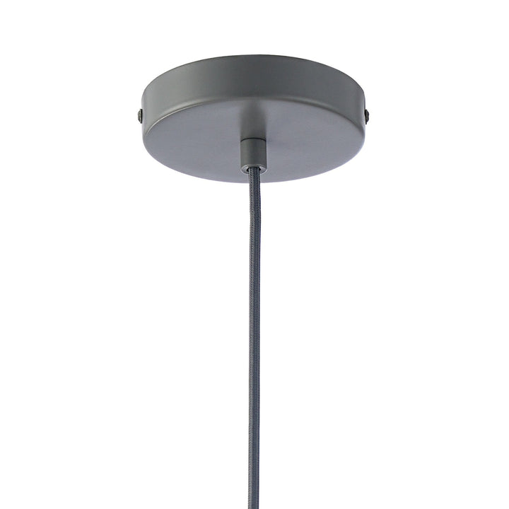 Nelson Lighting NL93829 Eros 1 Light Small Diamond Pendant Matt Grey