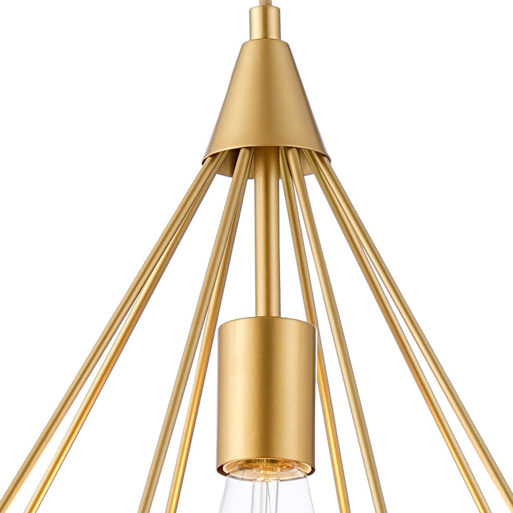 Nelson Lighting NL93859 Eros 1 Light Large Diamond Pendant Gold