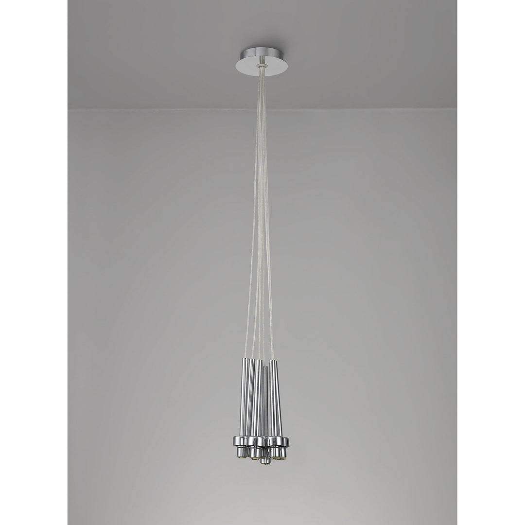 Nelson Lighting NL76089 Iona 7 Light Cluster Pendant Polished Chrome