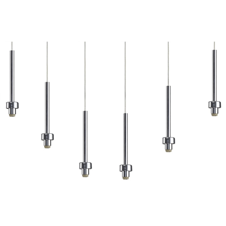 Nelson Lighting NL76109 Iona 6 Light Linear Pendant Polished Chrome