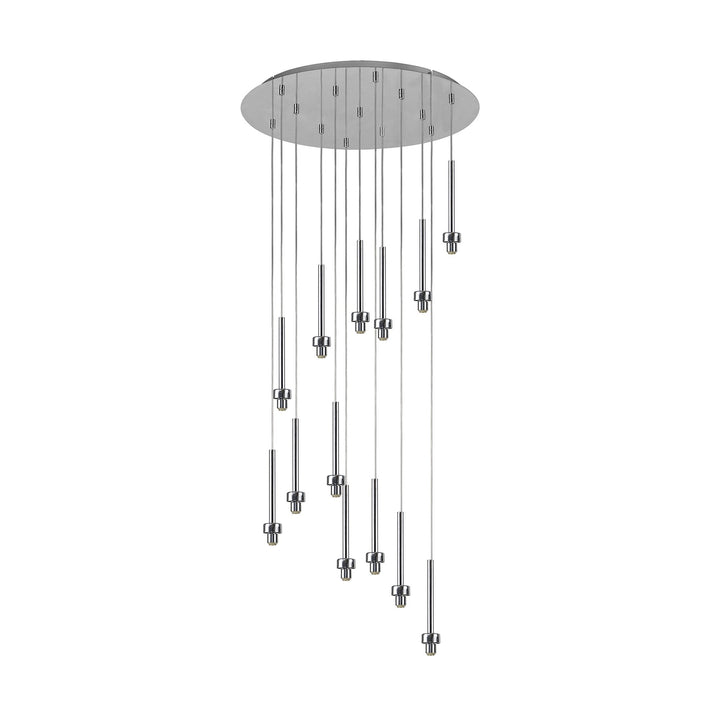 Nelson Lighting NL76139 Iona 13 Light Round Pendant Polished Chrome