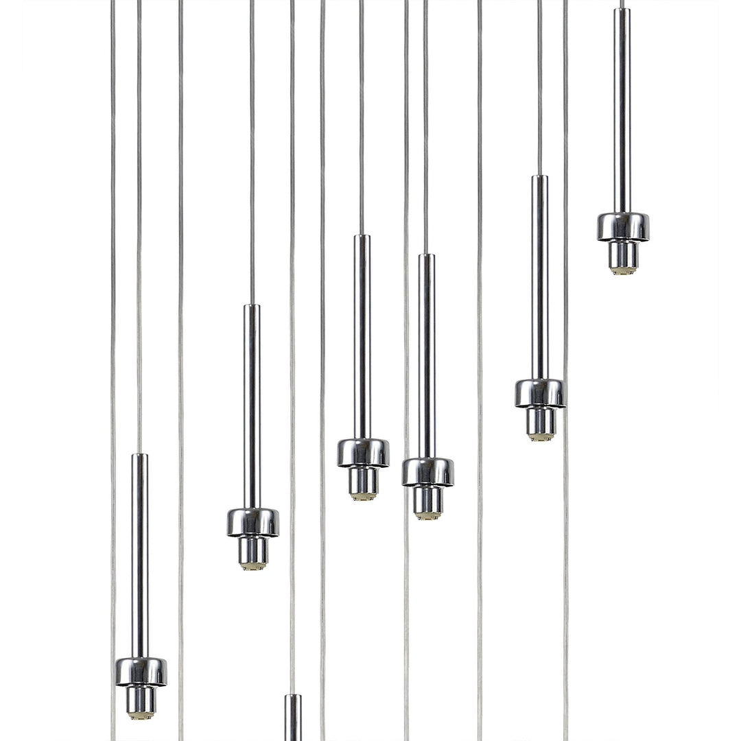 Nelson Lighting NL76139 Iona 13 Light Round Pendant Polished Chrome